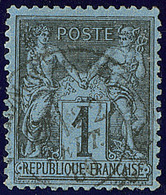 Bleu De Prusse. No 84, Obl Cad 22 Sept 80, Jolie Pièce. - TB. - R - 1876-1878 Sage (Tipo I)