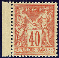 ** No 94, Rouge-orange, Bdf, Très Frais. - TB - 1876-1878 Sage (Type I)