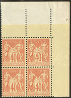 ** No 94, Bloc De Quatre Cdf, Très Frais. - TB - 1876-1878 Sage (Type I)