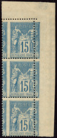 ** Piquage à Cheval. No 101f, Bande De Trois Verticale Cdf. - TB (N°et Cote Maury) - 1876-1878 Sage (Type I)