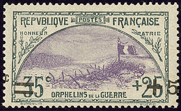 ** 2e Orphelins. Surcharge à Cheval. No 166d. - TB. - R (N°et Cote Maury) - Other & Unclassified