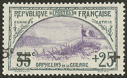 * 2e Orphelins. Surcharge à Cheval. No 166d. - TB (N°et Cote Maury) - Other & Unclassified