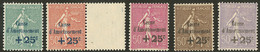 * Caisse D'Amortissement. Sans "." Sur Le "i" D'amortissement. Nos 247a **, 250a Bdf, 254a, 267a, 276a. - TB - Autres & Non Classés