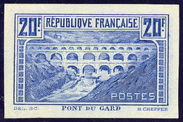 (*) Pont Du Gard. Essai De Couleur. No 262 Type I En Bleu. - TB. - R - Autres & Non Classés