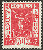 ** Exposition 1937, Rouge Carminé. No 325A, Superbe. - RR - Altri & Non Classificati