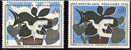 ** Braque, Couleurs Décalées. No 1319a, + Un Ordinaire Pour Comparaison. - TB (N°et Cote Maury) - Andere & Zonder Classificatie