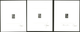 (*) Epreuve D'artiste. 3 épreuves 0,01€, 0,55€, 1€, Toutes Avec Signature, Format 16x13mm. - TB - 2004-2008 Marianne De Lamouche