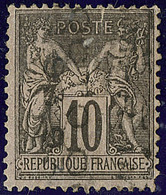 Surcharge 5 Lignes. No 16, 26 OCTO, Fente Mais TB D'aspect - 1893-1947