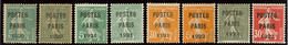 * Postes Paris. Nos 24 à 26, 28 Obl, 29, 30, 31 Obl, 32 Obl. - TB - 1893-1947