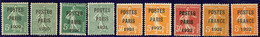 Postes Paris. Nos 24 à 26, 28 à 30, 32, 33, 36. - TB, B Ou Pd - 1893-1947