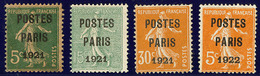 Postes Paris. Nos 26 * (gomme Jaunie), 28 à 30. - TB Ou B - 1893-1947