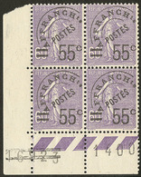 ** Louvre. No 47 (Maury 59), Bloc De Quatre Cdf (un Ex *). - TB - 1893-1947