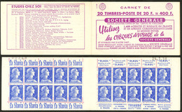 ** No 1011B-C26, Carnet De 20t, S 2.58 Avec N°et Date En Haut. - TB - Altri & Non Classificati