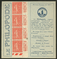 ** Carnets Privés. Le Philopode. No 199-CP1, Carnet De 4t, Couverture "2e Semestre". - TB - Altri & Non Classificati