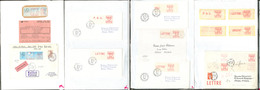 Lettre TIMBRES DISTRIBUTEURS. Collection. 1981-1998, Plusieurs Dizaines De Plis, Affts Divers Dont Recommandés, Commémos - 1981-84 LS & LSA Prototipi