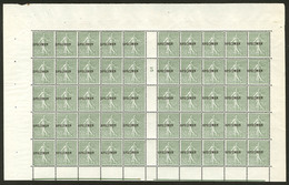 ** Specimen. No 69, Feuille De 50ex Mill. 5, Dont Un Ex Avec "E" Sans Accent Case 3. - TB - Cours D'Instruction