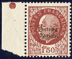 ** No 10 (1,50f Pétain, Mi. # 10), Bdf, Point De Rousseur Au Verso Sinon TB (tirage 1800, Cote Mi.: 550€) - Guerre (timbres De)