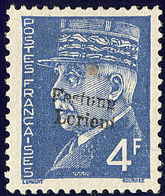 * No 12 (4f Pétain, Mi. # 12), Point De Rousseur Au Verso. - TB (tirage 200, Cote Mi.: 1400€) - War Stamps