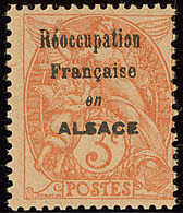 ** Réoccupation Française En Alsace. No 2C. - TB (N°et Cote Maury) - Kriegsmarken