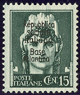 ** BASE NAVALE ITALIENNE. No 9 (Maury 14), Jolie Pièce. - TB. - R - War Stamps