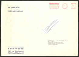 Lettre Hold-up Du Véhicule Postal 14.12.93. Grande Enveloppe Avec étiquette Spéciale De Courrier Retrouvé. - TB - Zonder Classificatie