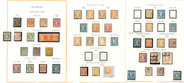 Oblitérations. 1849-1900, Diverses Dont Rouge, Imprimés, Ancre, Gros Points, Etc. - TB Ou B - Collections