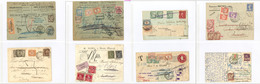 Lettre 1891-1938, Mixtes, Taxes Et Réexpédition. 38 Enveloppe Diverses Dont USA-France, Italie-France, Suisse-France, Et - Collezioni