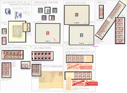 ** Marianne De Decaris. 1960, Bel Ensemble De Variétés, Essais, ND, Carnets, Roulettes, Etc., Dont Une Maquette Au Crayo - Collections