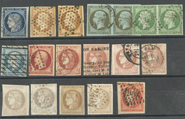 1849-1870, Divers Dont Deux Paire Et 48 Rouge-sang Bdf. - TB Ou B - Collezioni