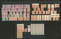 ** Blanc. 1900-1924, Valeurs Diverses, Nuances, Doubles, Multiples, Paire, Bloc De Quatre, Etc. - TB - Verzamelingen