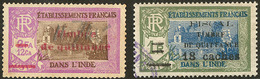 FISCAUX. Inde. Nos 99 (*), 101, Surch. "Timbres De Quittance". - TB - Andere & Zonder Classificatie