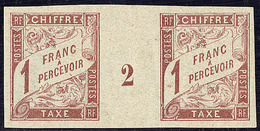 * Colonies Générales. Taxe. No 15, Paire Mill. 2. - TB - Altri & Non Classificati