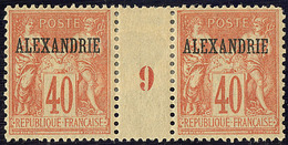 * Alexandrie. No 13, En Paire Mill. 9. - TB - Autres & Non Classés