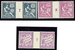 ** Alexandrie. Nos 76 Paire Mill. 7, 77 Paire Mill. 8, Taxe 13 Paire Mill. 7. - TB - Otros & Sin Clasificación