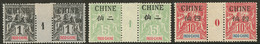* Chine. Nos 35 Et 38 En Paire Mill. 1, 39 Paire Mill. 0. - TB - Other & Unclassified
