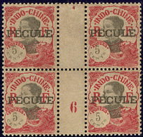 ** Indochine. Surchargé "PECULE". No 104, Bloc De Quatre Mill. 6. - TB - Altri & Non Classificati