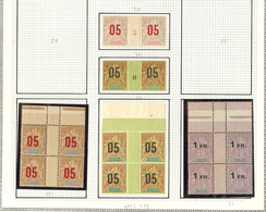 * Madagascar. Nos 111 Paire, 112 Paire Et Bloc De Quatre, 113 Bloc De Quatre **, 123 Bloc De Quatre (rousseurs), Mill. D - Other & Unclassified