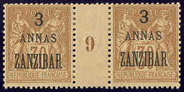 * Zanzibar. No 25, Paire Mill. 9. - TB - Altri & Non Classificati