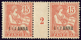 * Zanzibar. No 49, Paire Mill. 2. - TB - Altri & Non Classificati