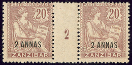 * Zanzibar. No 50, Paire Mill. 2. - TB - Altri & Non Classificati