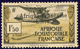 * Poste Aérienne. France-Libre. No 14, Gomme Coloniale. - TB - Other & Unclassified