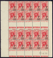 ** Bande Pub. Double Pub CCP + BYRRH. No 158Ac, Bloc De 20 Ex Double Bdf Daté 22.8.39, Dont 2 Bandes De Cinq. - TB (cote - Otros & Sin Clasificación