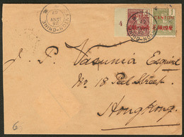 Lettre Nos 33 + 35 Bdf Mill. 4, Obl Cad Janv 1907 Sur Enveloppe Pour Hong-Kong. - TB - Sonstige & Ohne Zuordnung