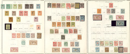 * Collection. 1894-1922 (Poste, Taxe), Valeurs Moyennes Et Séries Complètes Dont Qqs Obl. - TB - Other & Unclassified