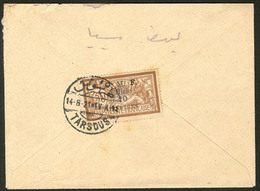 Lettre No 95 Obl Cad Tarsous 14.8.21 Au Dos D'une Enveloppe Pour Adana. - TB - Sonstige & Ohne Zuordnung