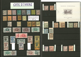 Collection. 1892-1944 (Poste, PA, Taxe), Des Valeurs Moyennes Et Séries Complètes, Doubles Et Multiples, Obl Diverses Et - Andere & Zonder Classificatie