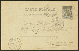 Lettre CP Entier 10c Noir, Obl Cad "Fada N'Gouma" Avril 1905 Pour Porto-Novo. - TB - Otros & Sin Clasificación