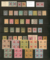 * Collection. 1897-1912 (Poste), Complète, + Qqs Surcharges Espacées. - TB - Andere & Zonder Classificatie