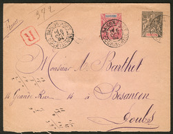 Lettre Enveloppe Entier 25c (N°10) + 13 Obl Saigon Port Oct 94, Recommandée Pour La France. - TB - Autres & Non Classés