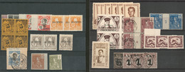 * Lot. 1889-1943 (Poste), Des Valeurs Moyennes Dont Variétés, Des Ex Obl Et Divers Annam. - TB Ou B - Other & Unclassified